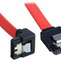 LINDY SATA Cable - Latching Right-Angled (90�) Connector 0.7m