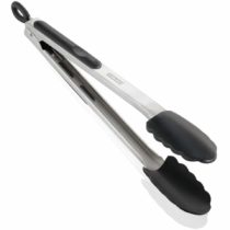 Leifheit Proline Kitchen and Barbecue Grill Tongs Stainless Steel Silicone Silver Black 31 cm