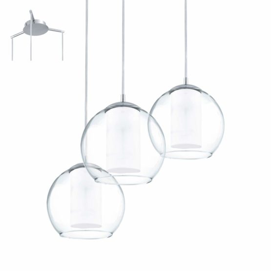EGLO 92762 E27 Chrome Pendant Lamp BOLSANO 92762 - Image 2