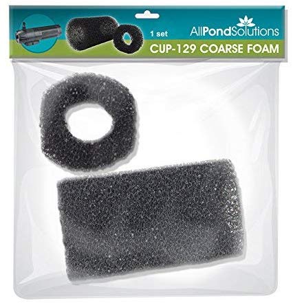 Pond Water Feature All in One Filter Foams Media CUP-129 CUP-359 (CUP-129 Foams), Grey