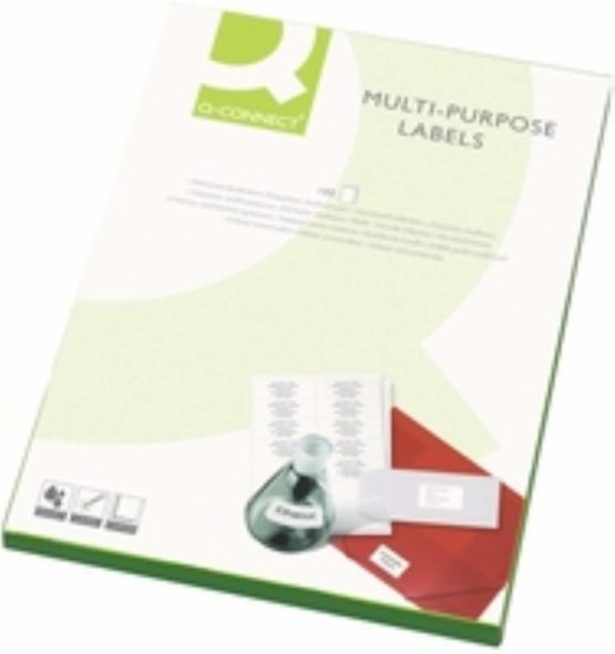 Q-Connect KF02248 Multi-Purpose Label 99.1x38.1mm 14 per A4 Sheet (Pack of 500) - White