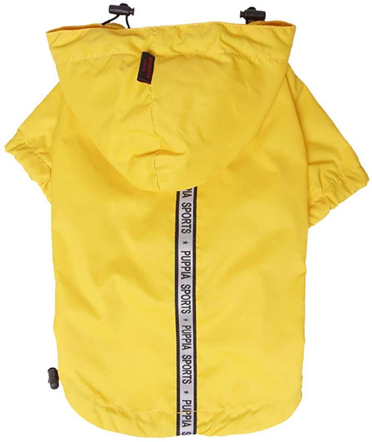 Puppia Base Jumper Raincoat For Dogs - Dog Jacket, Yellow, 4XL