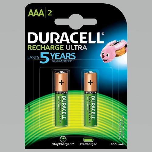 Duracell 44108 AAA (Micro) / HR03 - 850 mAh - Non-Metallic Battery (NiMH) 1 2 V, Orange/Schwarz