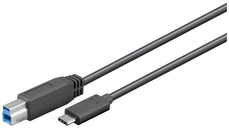 Goobay 67986 USB-C 3.0 Cable, USB-C to B, Black, 1m Length