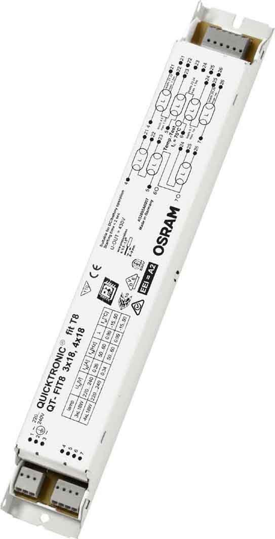 Osram QT-FIT8 3x18, 4x18 Special Lighting, Metal, 73 W, Other, 4008321294302, 1 Stück (1er Pack)