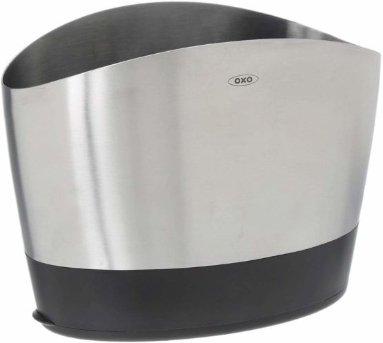 OXO Good Grips (1066734) Brushed Stainless Steel Utensil Holder - Image 3