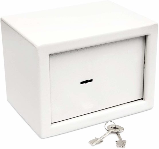 Relaxdays 10010086 Home/Office Steel Safe with 2 Locking Bolts & 2 Keys Free-Standing Or Wall Mount, 23 x 17 x 17 cm - Image 2