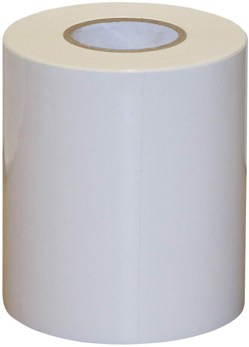 Silo Adhesive Tape 100 mm x 25 m Thickness 0.2 mm White, White-25m, 1 Stück (1er Pack)