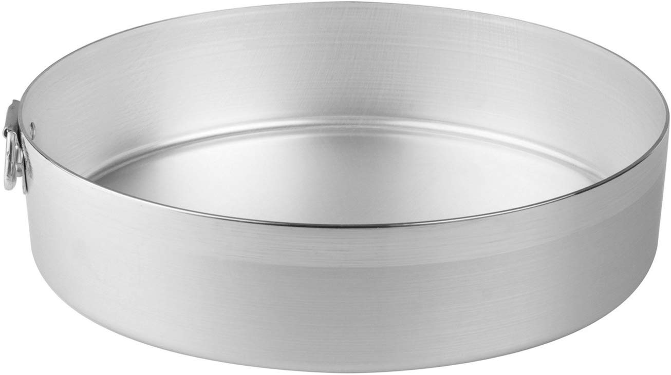 Pentole Agnelli Family Cooking Aluminium Cylindrical Cake Mould With Ring, Diameter 32 Cm, Silver
