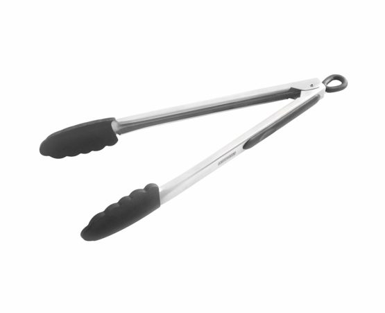 Leifheit Proline Kitchen and Barbecue Grill Tongs Stainless Steel Silicone Silver Black 31 cm - Image 2