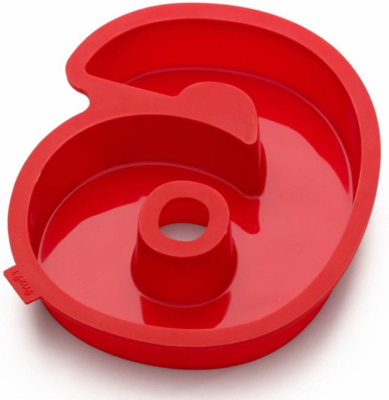 Lekue 1700 ml Number 6 Cake Mould, Red - Image 2