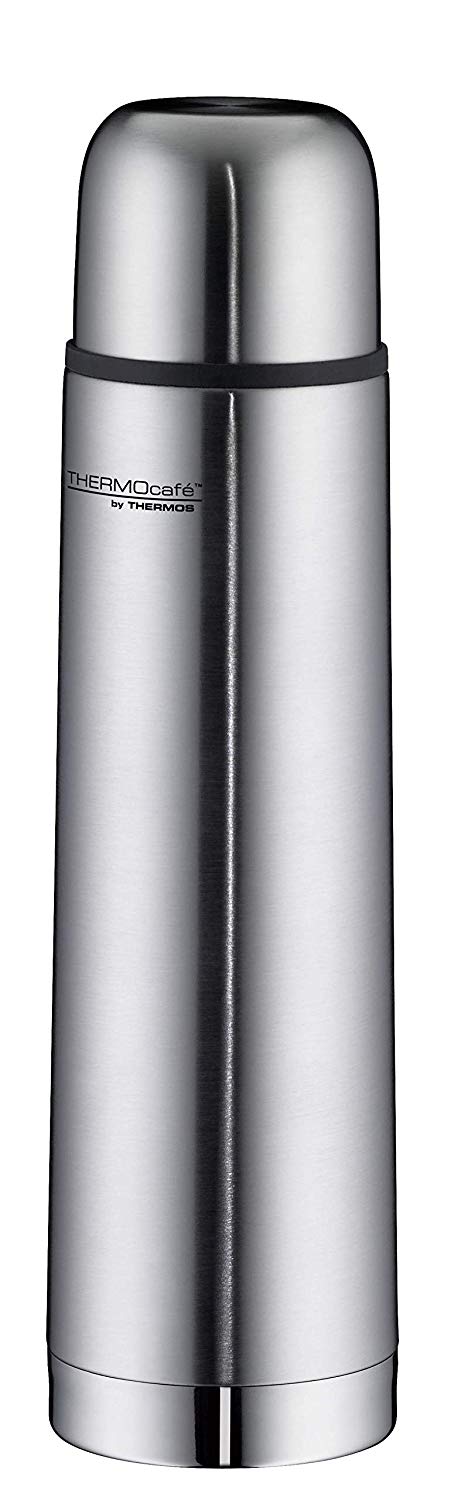 ThermoCafé by THERMOS Everyday 4058.205.070 Thermos Flask Matte Stainless Steel 0.7 L Twist Cap with Drinking Cup BPA