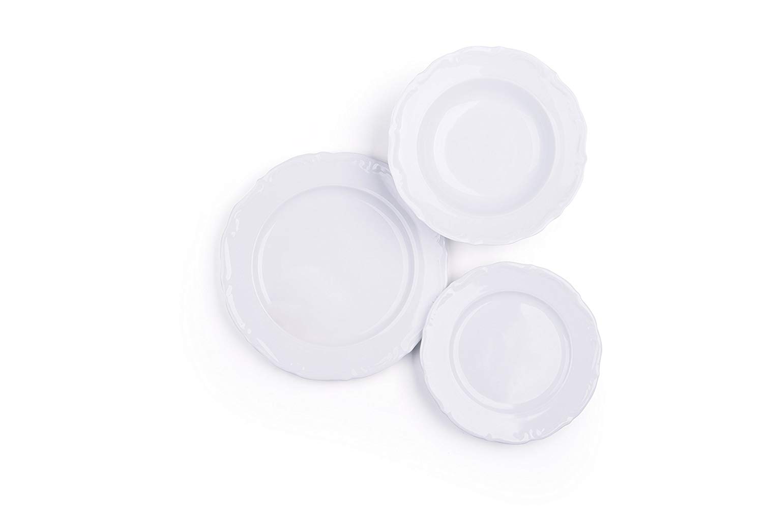 Enjoy Home Tableware 18 Pieces Mademoiselle, White, 20x21x30 cm