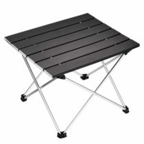 Ledeak Portable Camping Table, Lightweight Folding Table with Aluminum Table Top and Carry Bag, Easy to Carry, Perfect for Outdoor, Picnic, Cooking, Beach, Hiking, Fishing