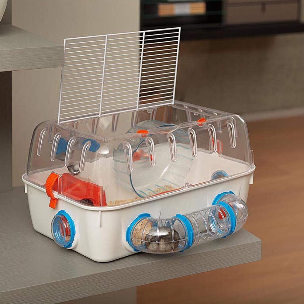 Ferplast COMBI 1 Innovative Hamster Cage, Customizable Habitat, Tunnel System, Interactive Transparent Design - Image 3