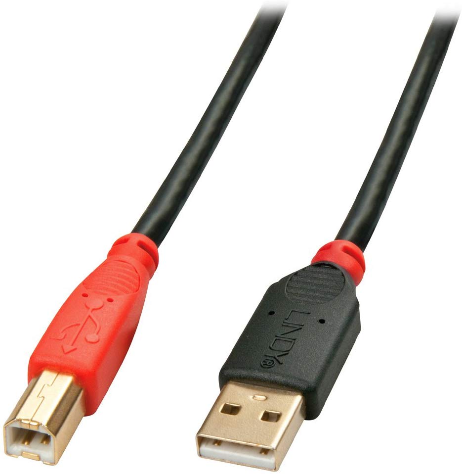 Lindy 10m Type A to B USB 2.0 Active Repeater Cable, Black