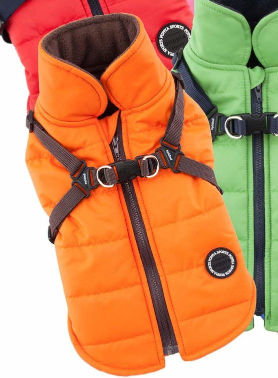 Puppia PAPD-VT1366-OR-M Authentic Mountaineer II Winter Vest, Medium, Orange - Image 3