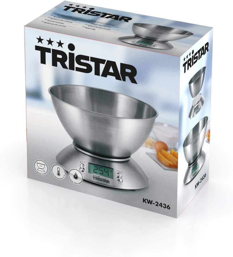 Tristar KW-2436 Kitchen Scale – 5 kilograms – Stainless Steel - Image 4