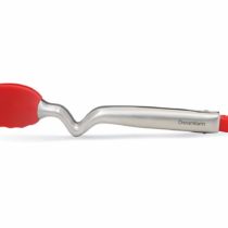 Dreamfarm DFCL0924 Clongs 9"/23cm-Click-Lock Sit Up Tongs with Silicone Heads (Red)