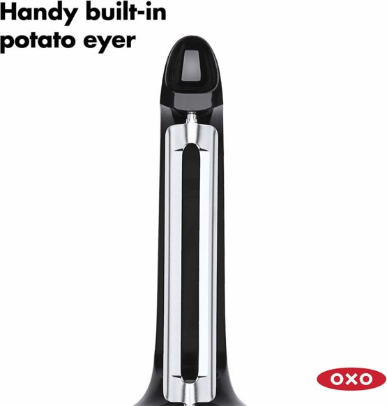 OXO Good Grips Swivel Peeler, Black, 0.75 in*7.0 in*1.25 in - Image 4
