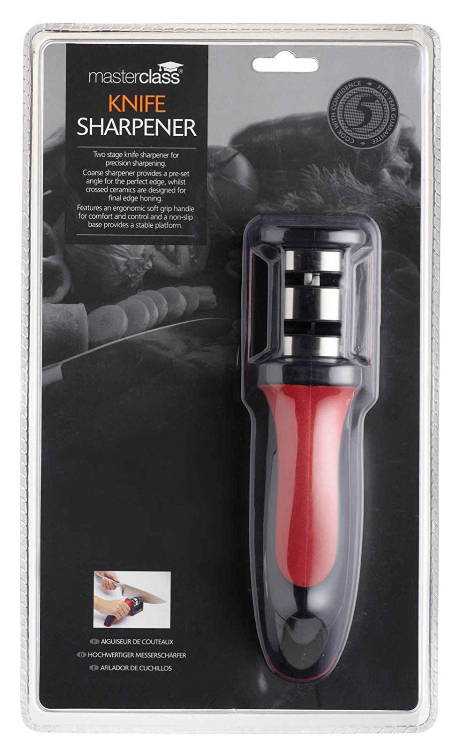 MasterClass 2Stage PullThrough Knife Sharpener and Honer BigaMart