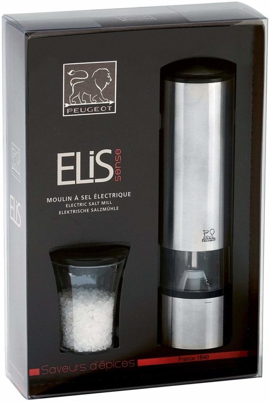 Peugeot Elis 42786S20 Sense u Select salt mill Electric Stainless Steel, 5.5 x 5.5 cm x 20 cm - Image 3