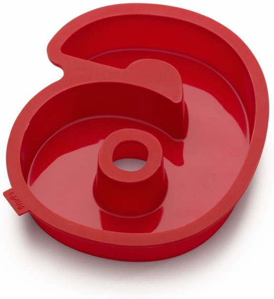 Lekue 1700 ml Number 6 Cake Mould, Red