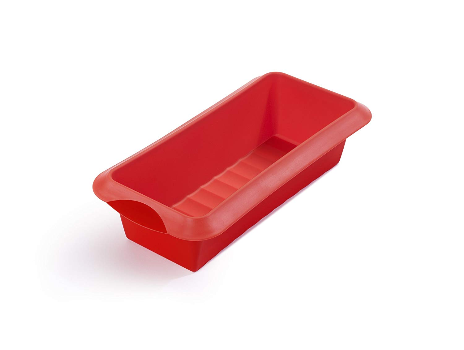 Lékué Rectangular Silicone Mold, Red, 24 x 10 x 6.8 cm, 24 cm