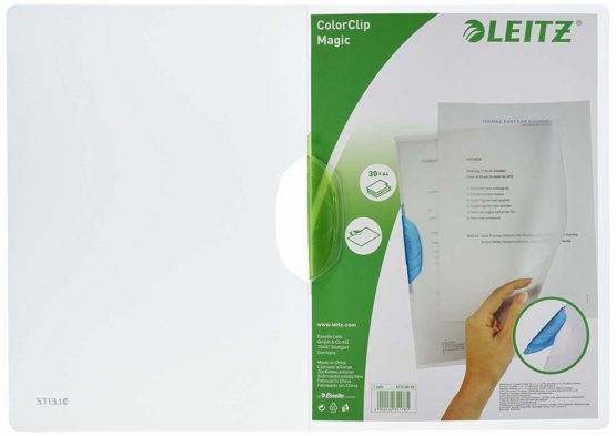 Leitz ColorClip A4 Magic Clip File - Green (Pack of 6) - Image 2