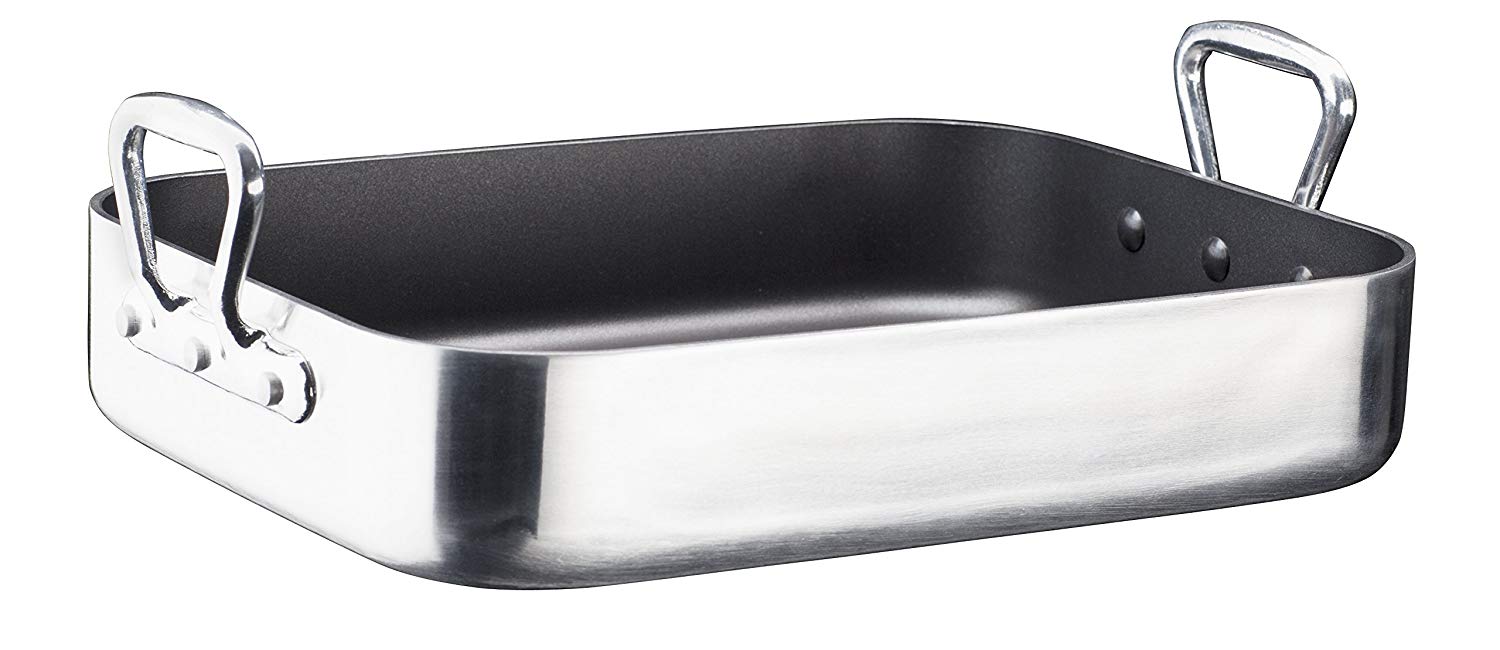 GSW Stahlwaren GmbH AluTherm Roaster, Silver, 40 x 30 x 8 cm, 8 Litre