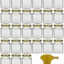 Viva Haushaltswaren jam jars/spice jar, Glass, cover gold, 106ml