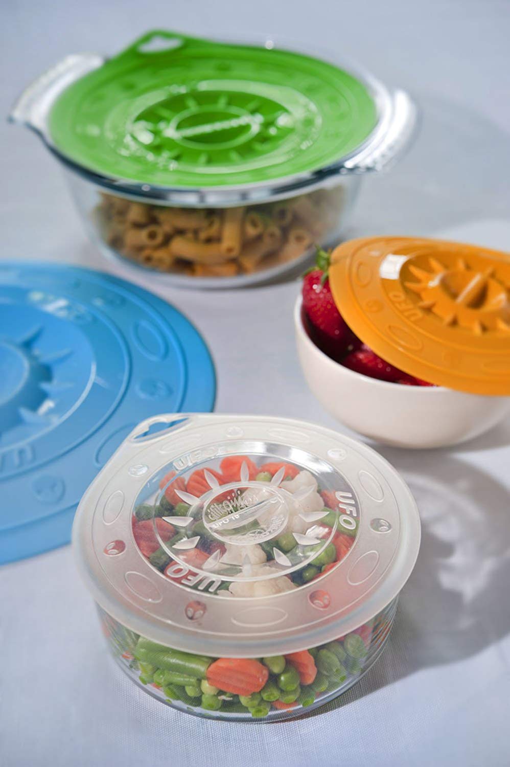 Silikomart Round Universal Silicone Lid, 215 mm, Green, Green, 6.5 UK - Image 3