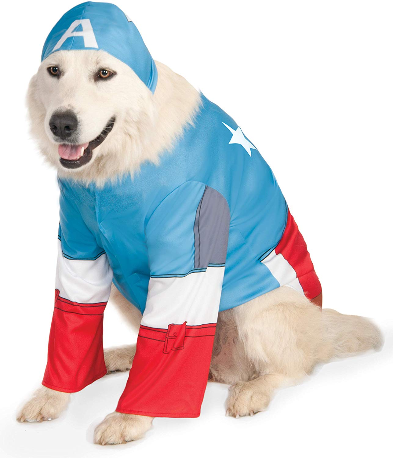 Rubies Official Captain America Pet Dog Costume Halloween, Multi, Medium - Image 2