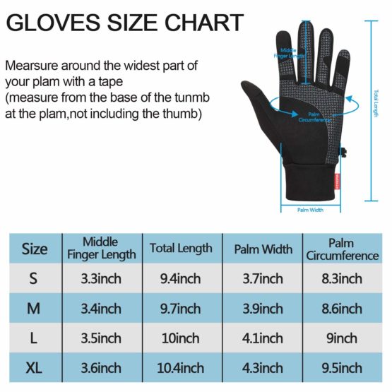 TOLEMI Winter Gloves Running Thermal Liner Gloves Warm Gloves Anti-slip Touchscreen Gloves for Men Women Sport Walking Riding Driving Cycling - Image 2
