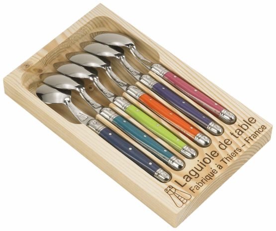 Laguiole Jean Dubost London Mix 97/13154 Set of 6 Coffee Spoons