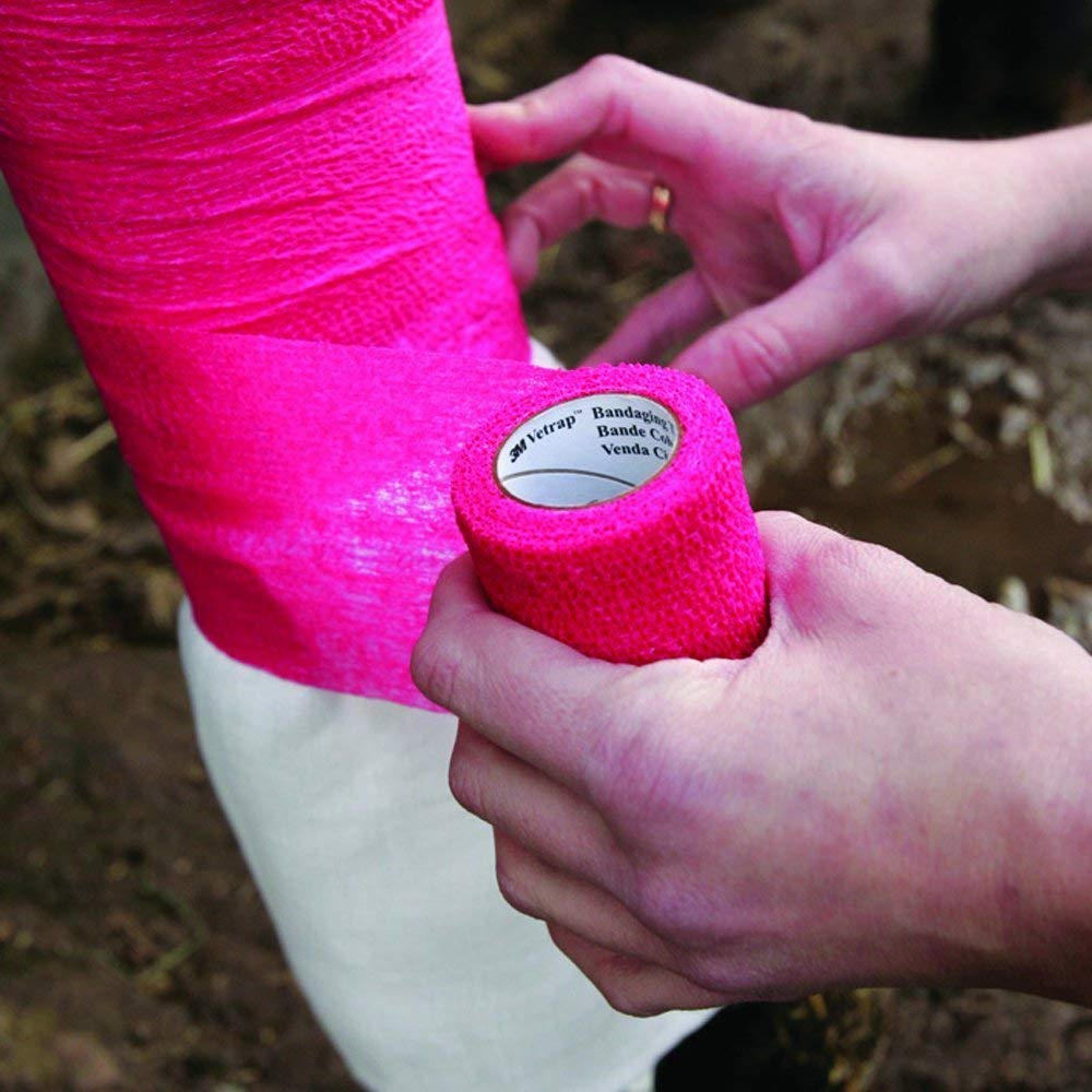 COBOX Unisex's cohesive white bandage, 10cm x 4.5M, pack of 12 - Image 3