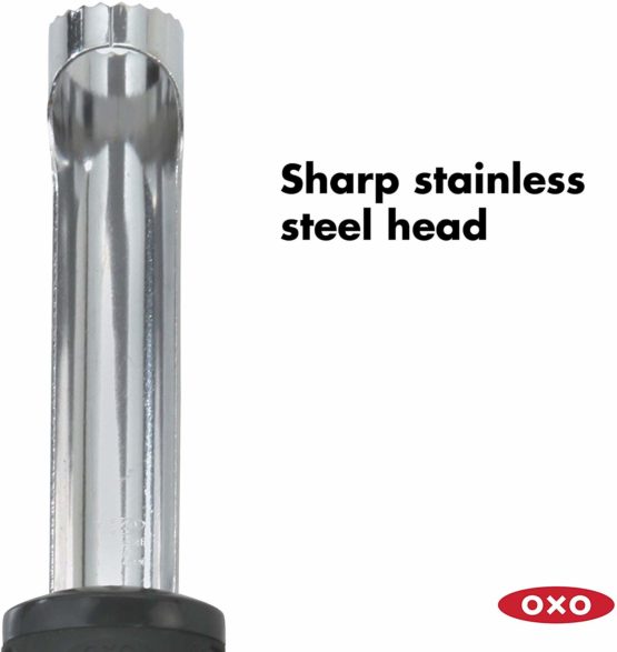 OXO Good Grips Apple Corer, stainless_steel, Silver/Black, 1 EA - Image 3