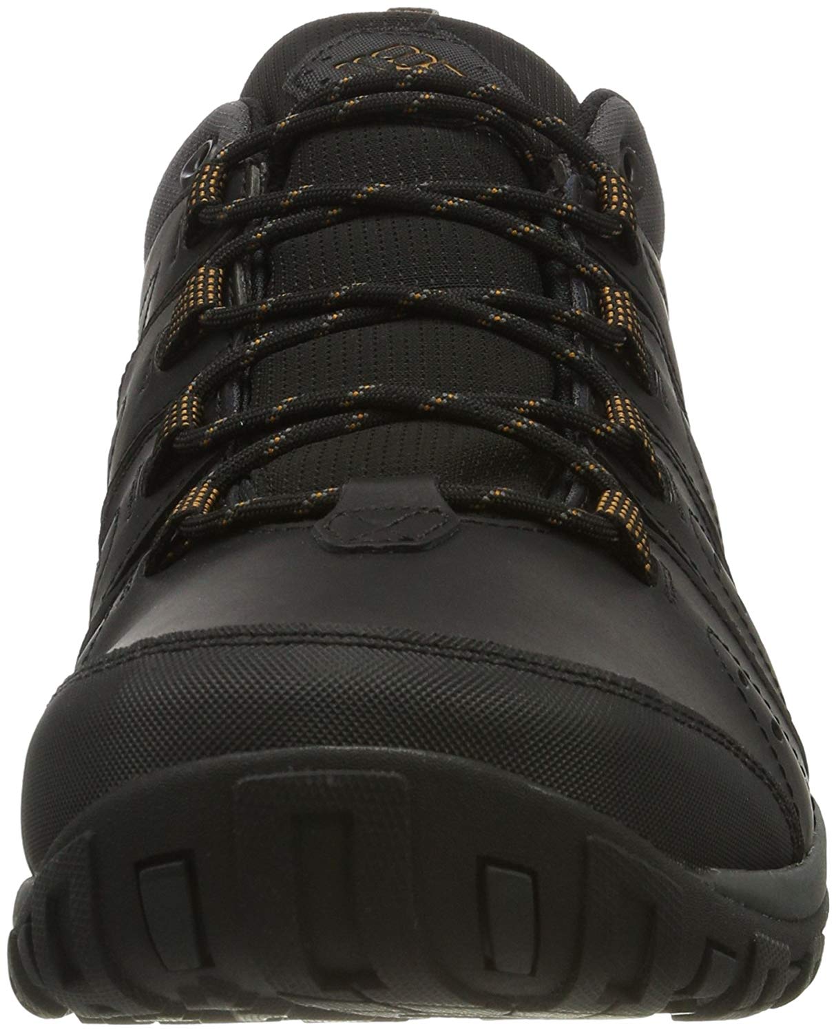 Columbia Woodburn 2 Low Rise Hiking Shoes for Men Black (Black/Goldenrod), 7 UK, Black White - Image 2