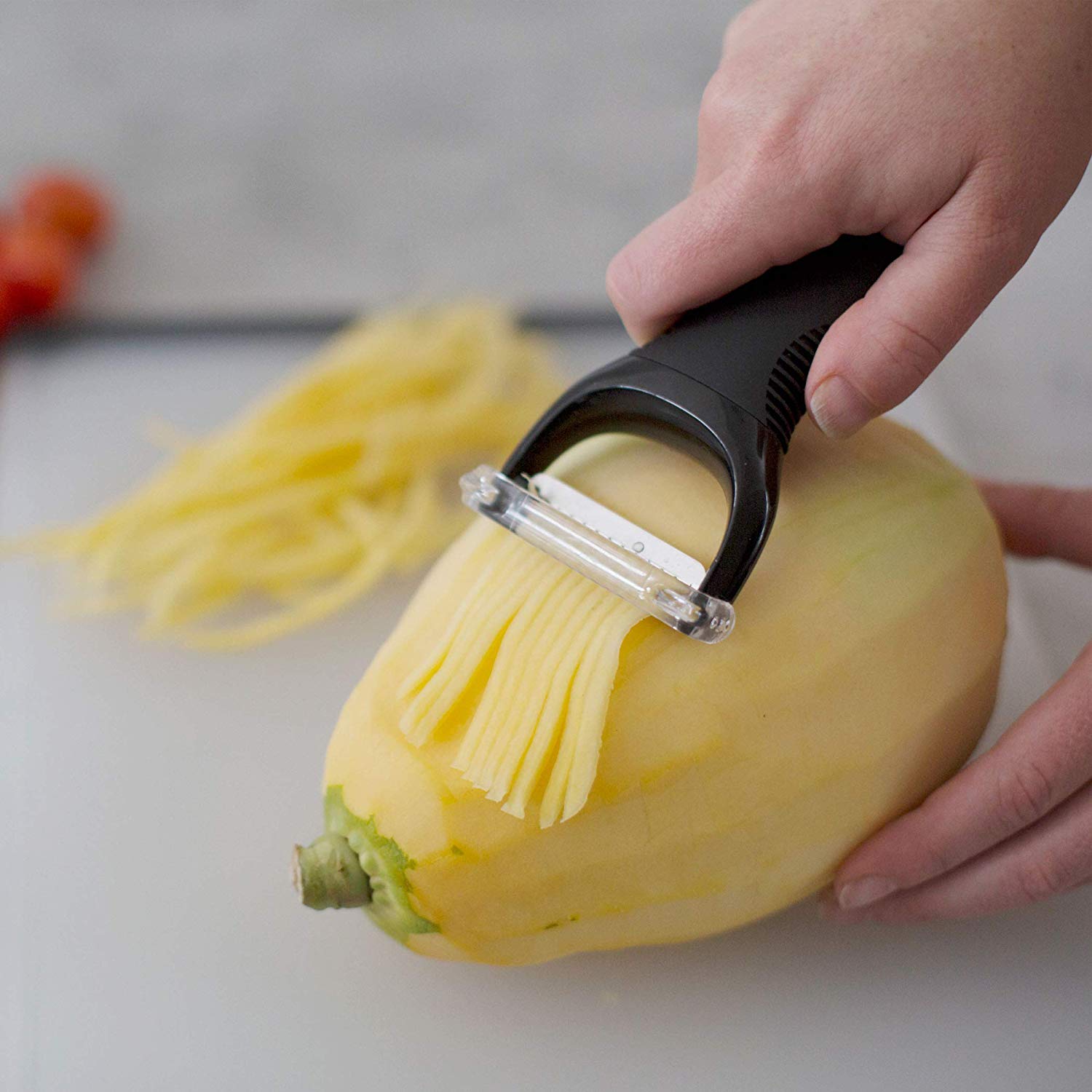 OXO 719812003665 Good Grips Julienne Peeler , Silver/Black - Image 4