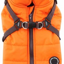 Puppia PAPD-VT1366-OR-M Authentic Mountaineer II Winter Vest, Medium, Orange