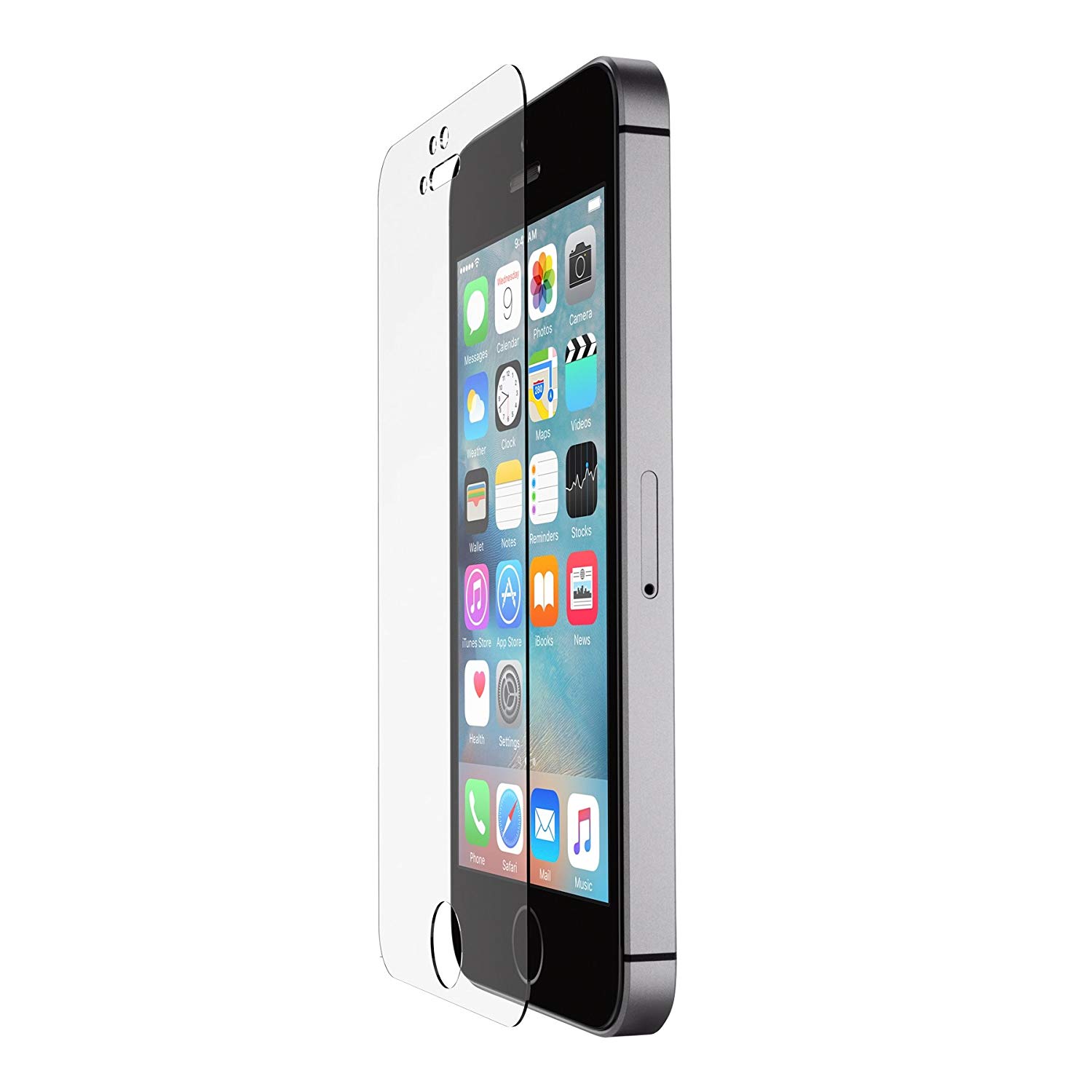 Belkin F8W719VF Clear Screen Protector for iPhone SE, Transparent