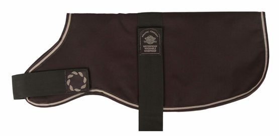 Outhwaite Dachshund Padded Dog Coat, 11-Inch, Brown
