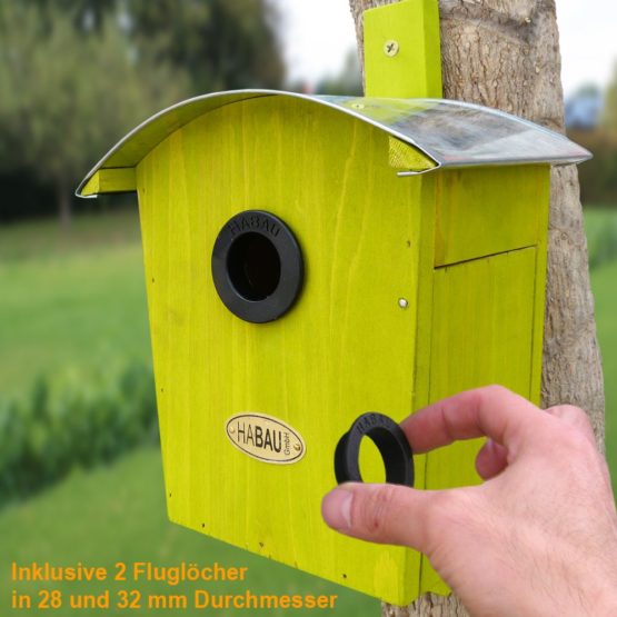 HABAU 2962 Nesting Box Round Roof Green - Image 2