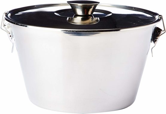 IBILI 651620 Pudding Mould with lid 20 cm of Stainless Steel, Silver