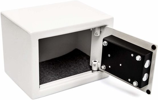 Relaxdays 10010086 Home/Office Steel Safe with 2 Locking Bolts & 2 Keys Free-Standing Or Wall Mount, 23 x 17 x 17 cm - Image 3
