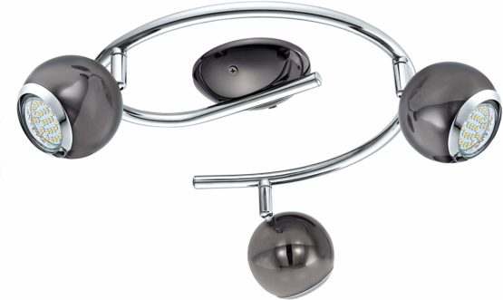 EGLO 31007 BIMEDA LED Ceiling Light in Nickel-Nero and Chrome