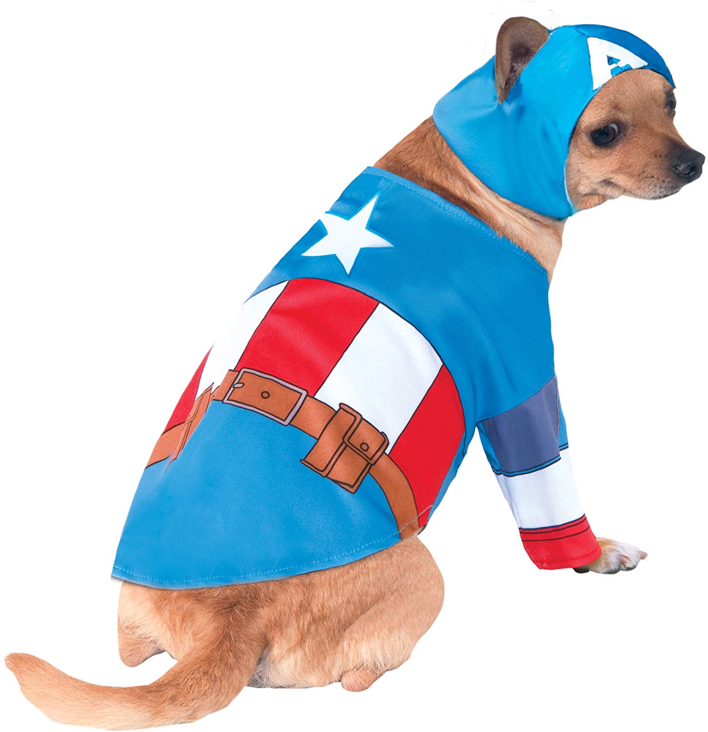 Rubies Official Captain America Pet Dog Costume Halloween, Multi, Medium