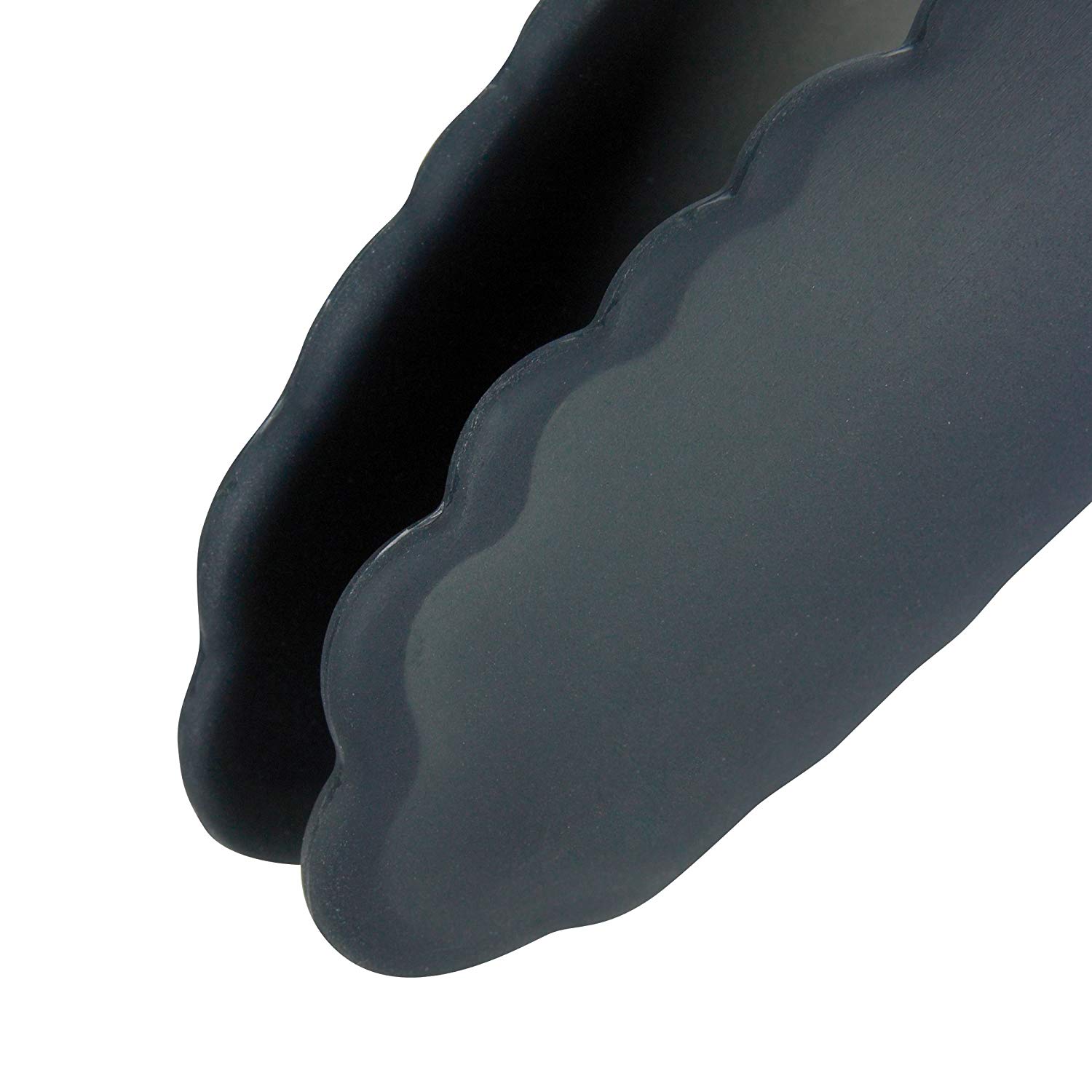 OXO Good Grips 22.8 cm Tongs with Silicone Heads, Black, Black/Brushed Steel, 23cm - Image 2