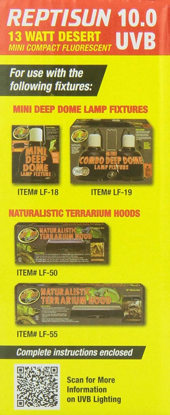 Zoo Med Reptisun 10.0 Mini Compact UVB Lamp, 13 W - Image 4
