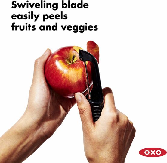 OXO Good Grips Swivel Peeler, Black, 0.75 in*7.0 in*1.25 in - Image 2